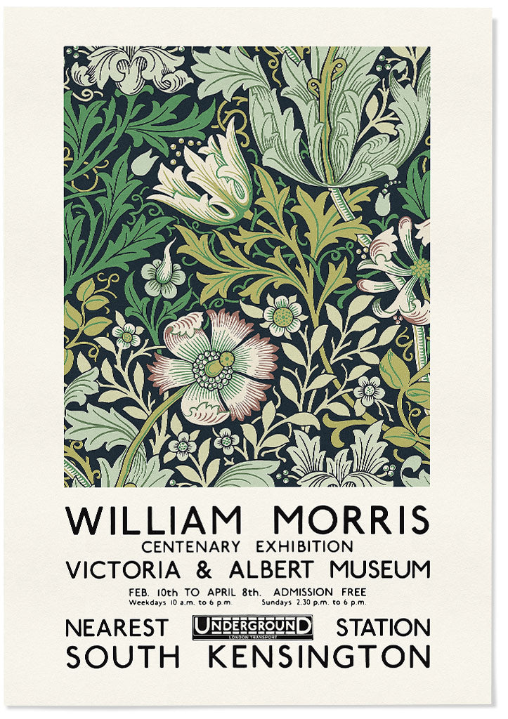 A set of three exhibition posters by William Morris