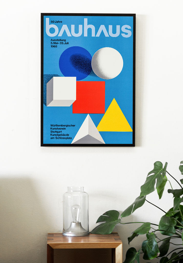 Bauhaus Exhibition Poster - 50 Years of Bauhaus – Posterist