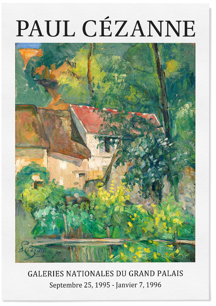 Paul Cezanne art print featuring his painting 'The House of Pierre Lacroix'