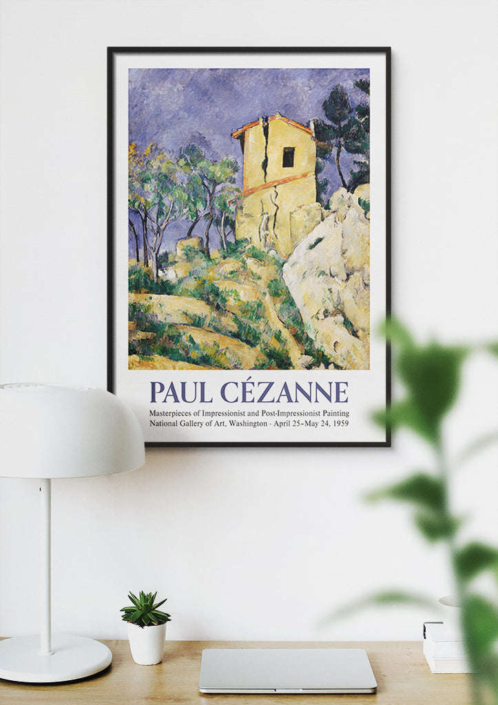 Paul Cezanne Exhibition Poster - The House with the Cracked Walls