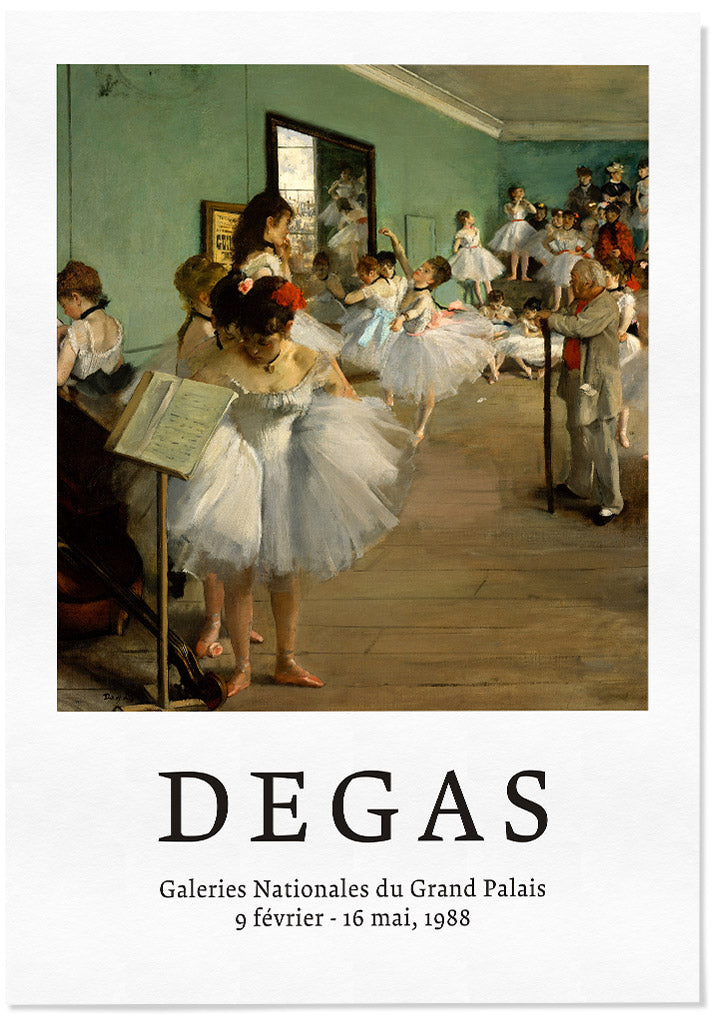 Degas Dance Class exhibition poster