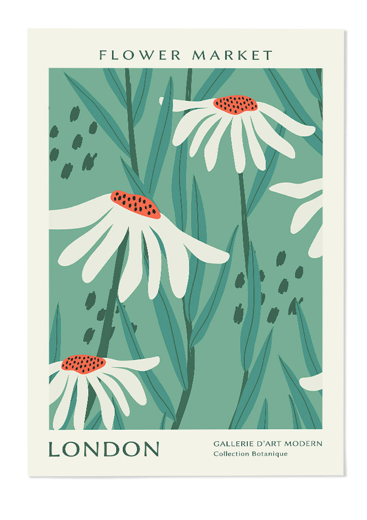 London Flower Market Poster