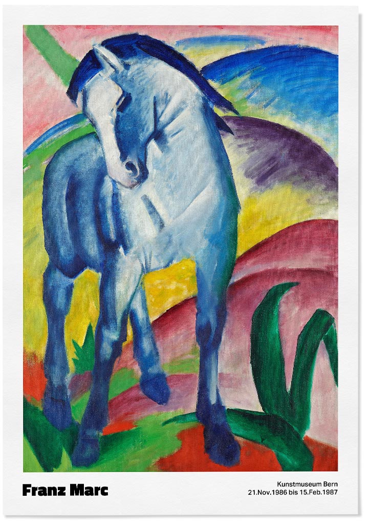 Franz Marc Blue Horse Exhibition Poster