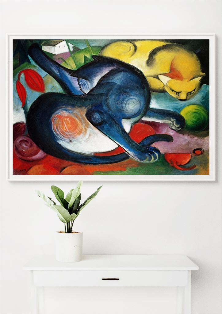 Franz Marc Print - Two Cats