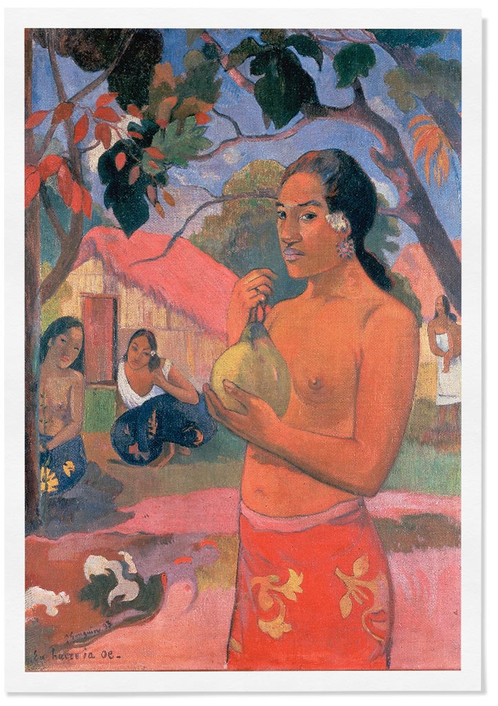 Paul Gauguin Print - Woman Holding a Fruit