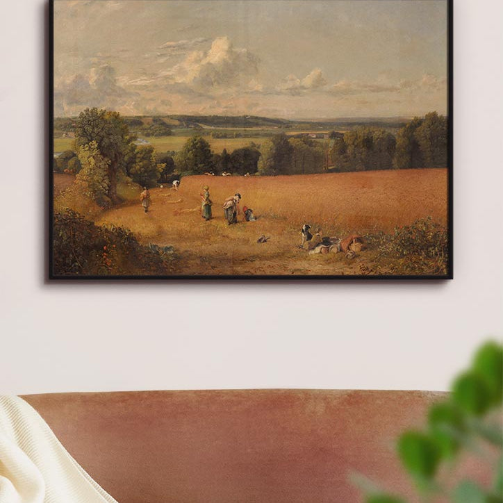 High-quality reproduction art print of John Constable's The Wheat Field painting.