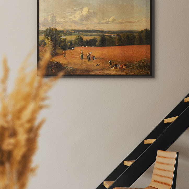 High-quality reproduction art print of John Constable's The Wheat Field painting.