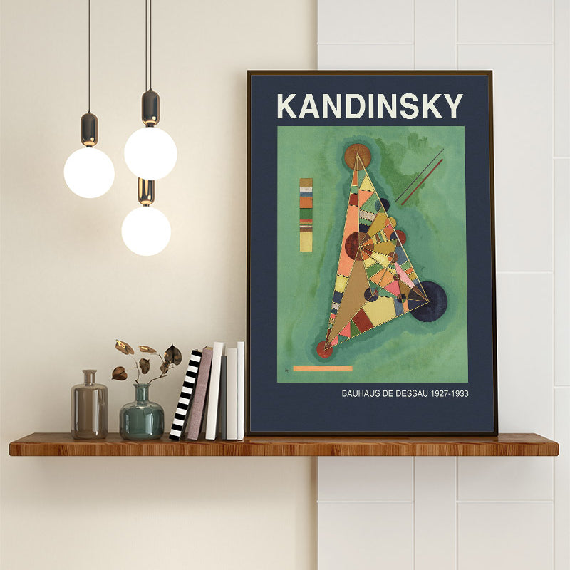 Kandinsky Art Print - Multi Coloured Triangle