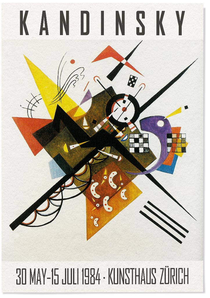 Wassily Kandisnky art print, modern exhibition poster