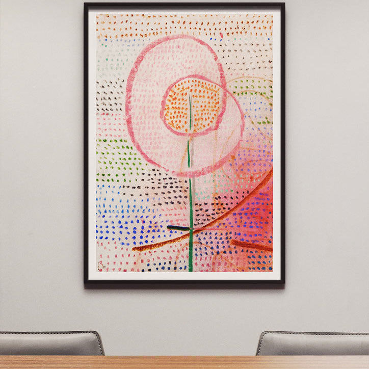 Paul Klee Print,  Blossoming, abstract floral art print