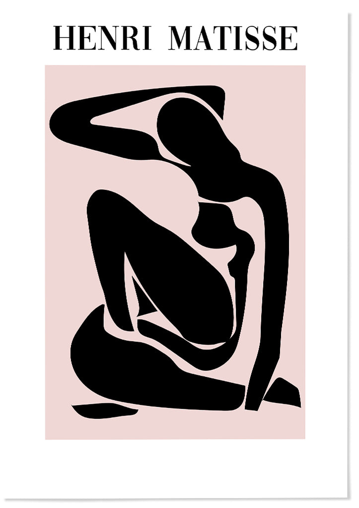 Henri Matisse Art Print - Black Nude Cut-Out