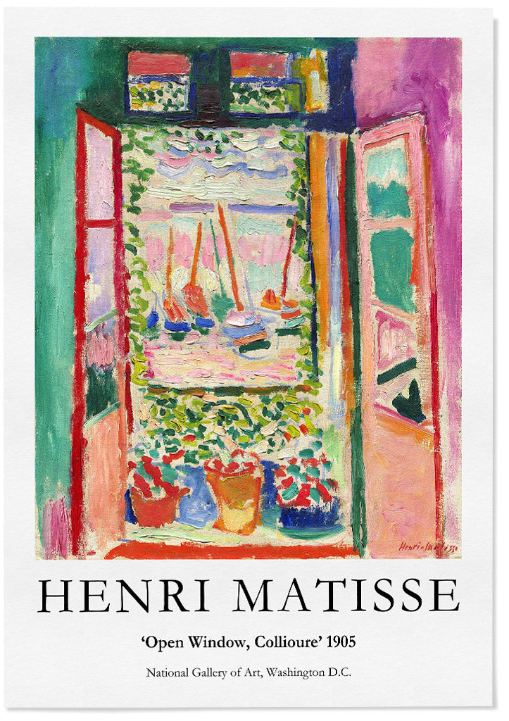 Henri Matisse 'The Open Window' Art Print