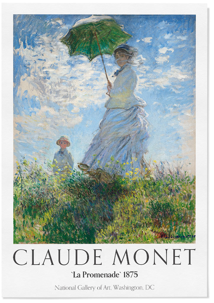 Claude Monet Art Print - Woman with a Parasol