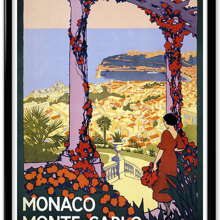 Vintage Travel Poster of Monaco, Monte-Carlo