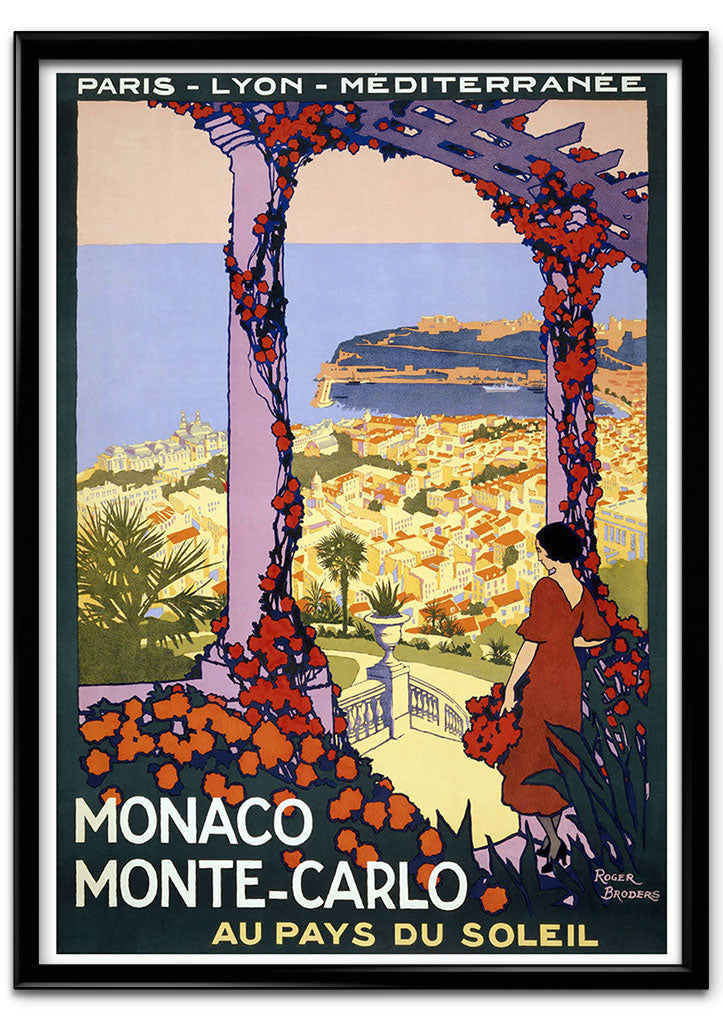 Vintage Travel Poster of Monaco, Monte-Carlo