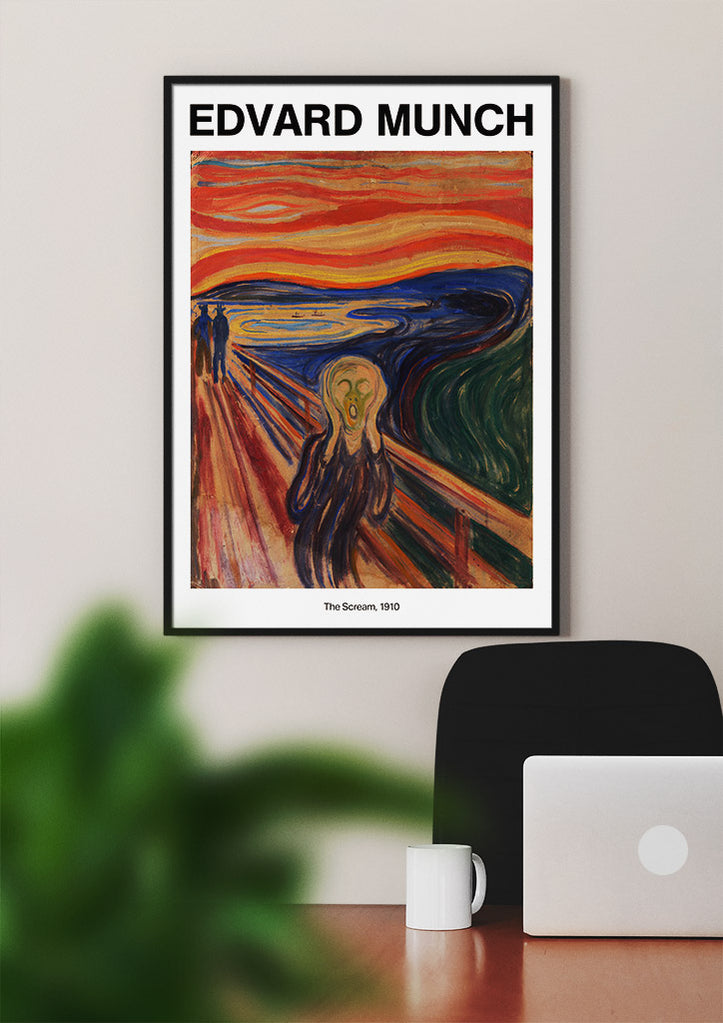 Edvard Munch 'The Scream' Art Poster