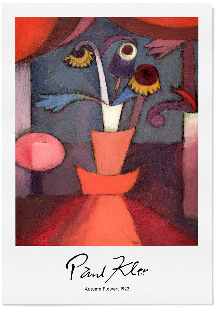 Autumn Flower is an abstract floral still-life painting by Paul Klee.
