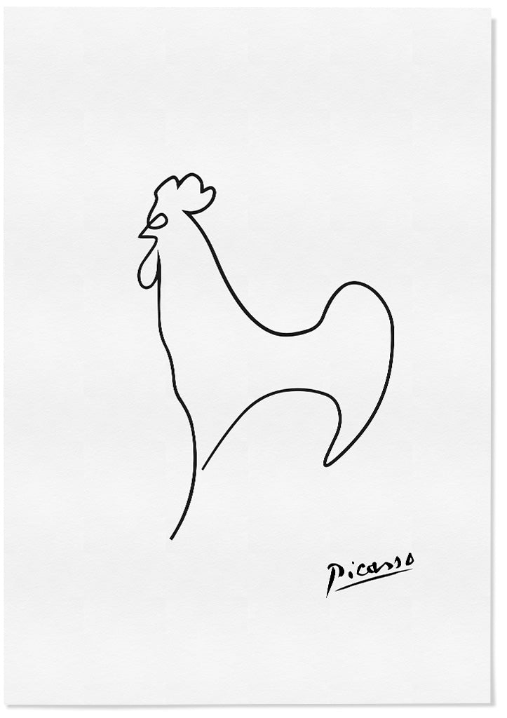 Pablo Picasso Poster- The Cock (Le Coq)