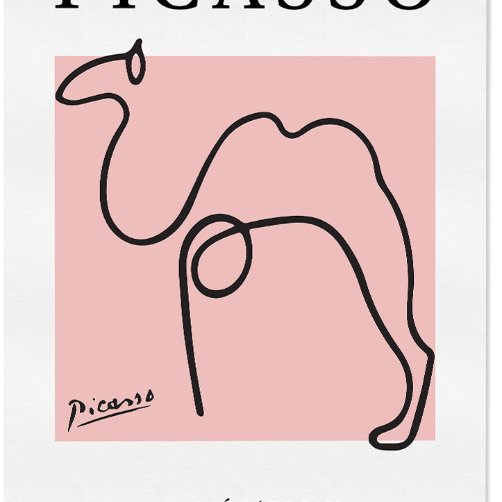 Pablo Picasso Line Drawing - Camel