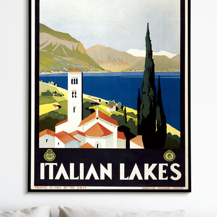 Italian Lakes Travel Poster