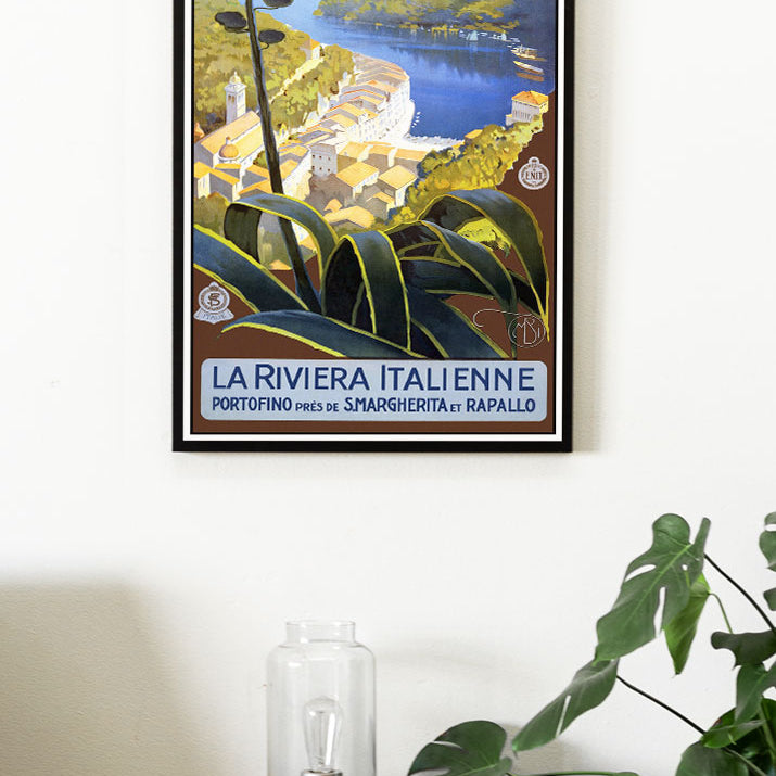 La Riviera Italienne Travel Poster