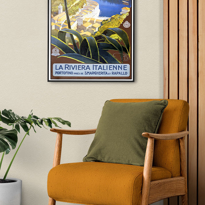 La Riviera Italienne Travel Poster