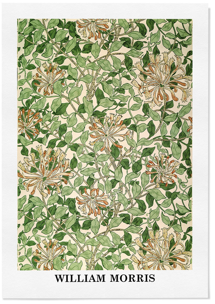 Honeysuckle Wall Art by William Morris