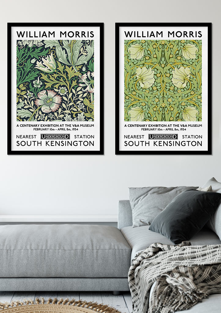 William Morris Poster Set - Compton and Pimpernel