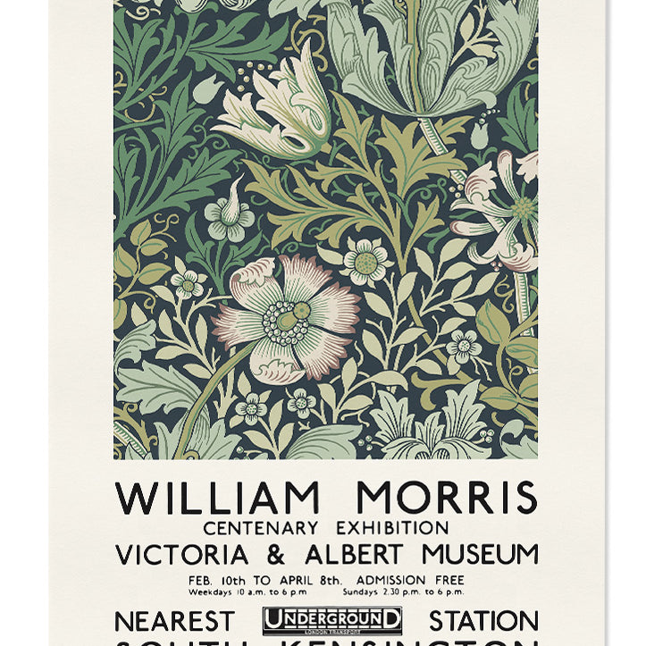 William Morris floral wall art poster 